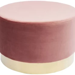 KARE Design Sitzbänke-Hocker Cherry Rose Brass O55Cm