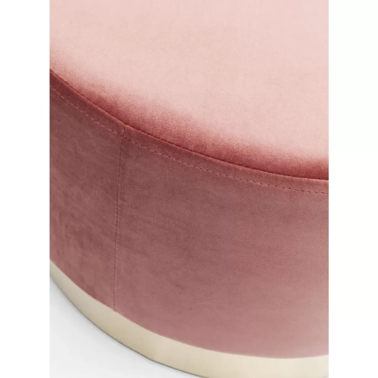 KARE Design Sitzbänke-Hocker Cherry Rose Brass O55Cm