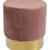 KARE Design Sitzbänke-Hocker Cherry Rose Brass O45Cm