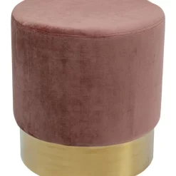 KARE Design Sitzbänke-Hocker Cherry Rose Brass O45Cm