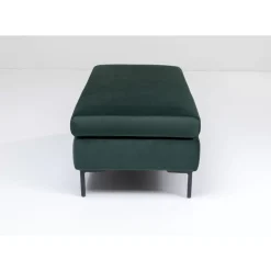 KARE Design Sitzbänke-Hocker Gianni Velvet Dunkelgrun Schwarz