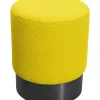 KARE Design Sitzbänke-Hocker Jody Gelb Mesh Schwarz O35Cm