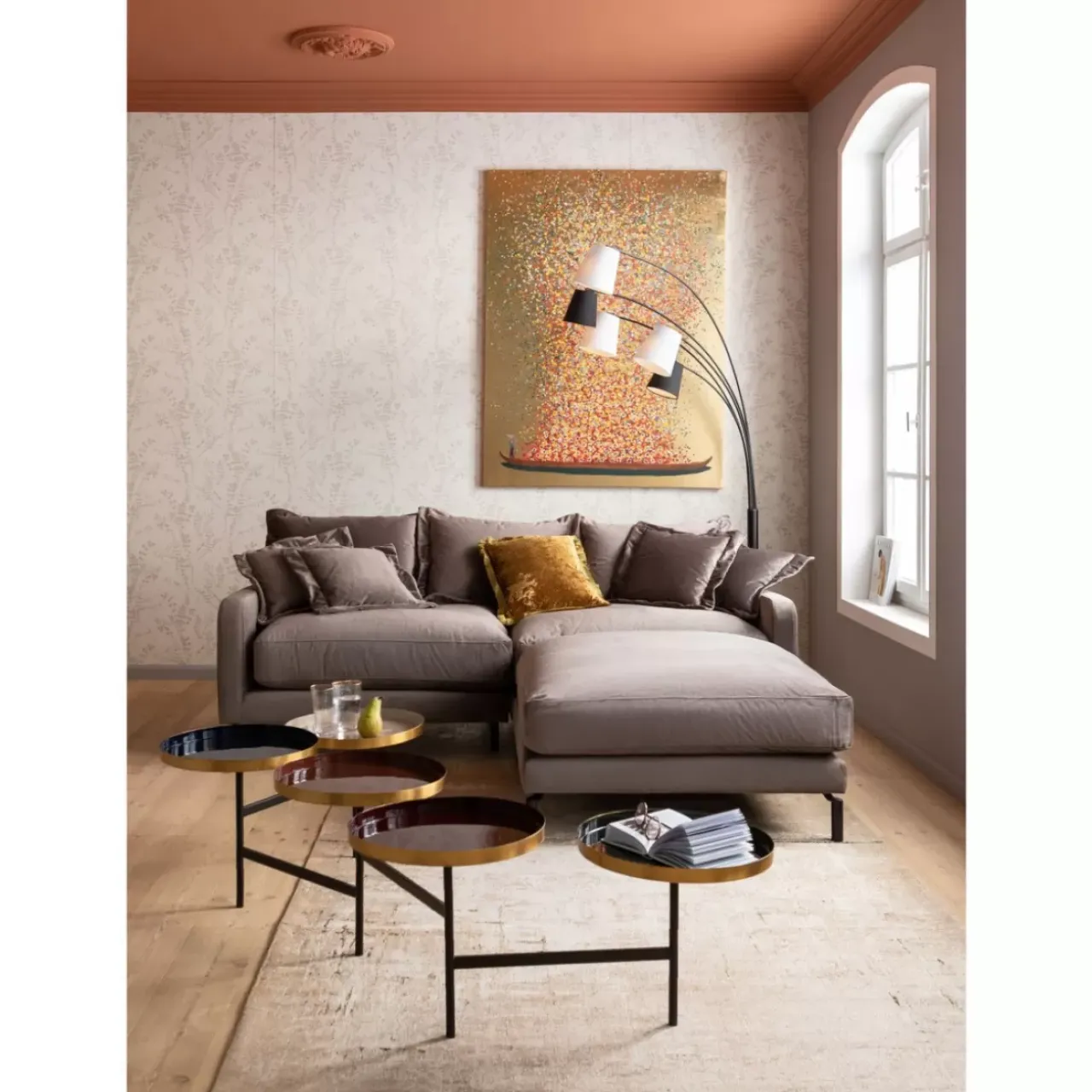 KARE Design Sitzbänke-Hocker Lullaby Taupe
