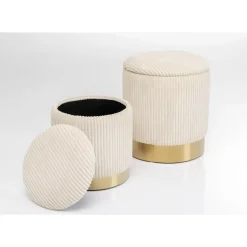KARE Design Sitzbänke-Hocker Plush (2/Set)