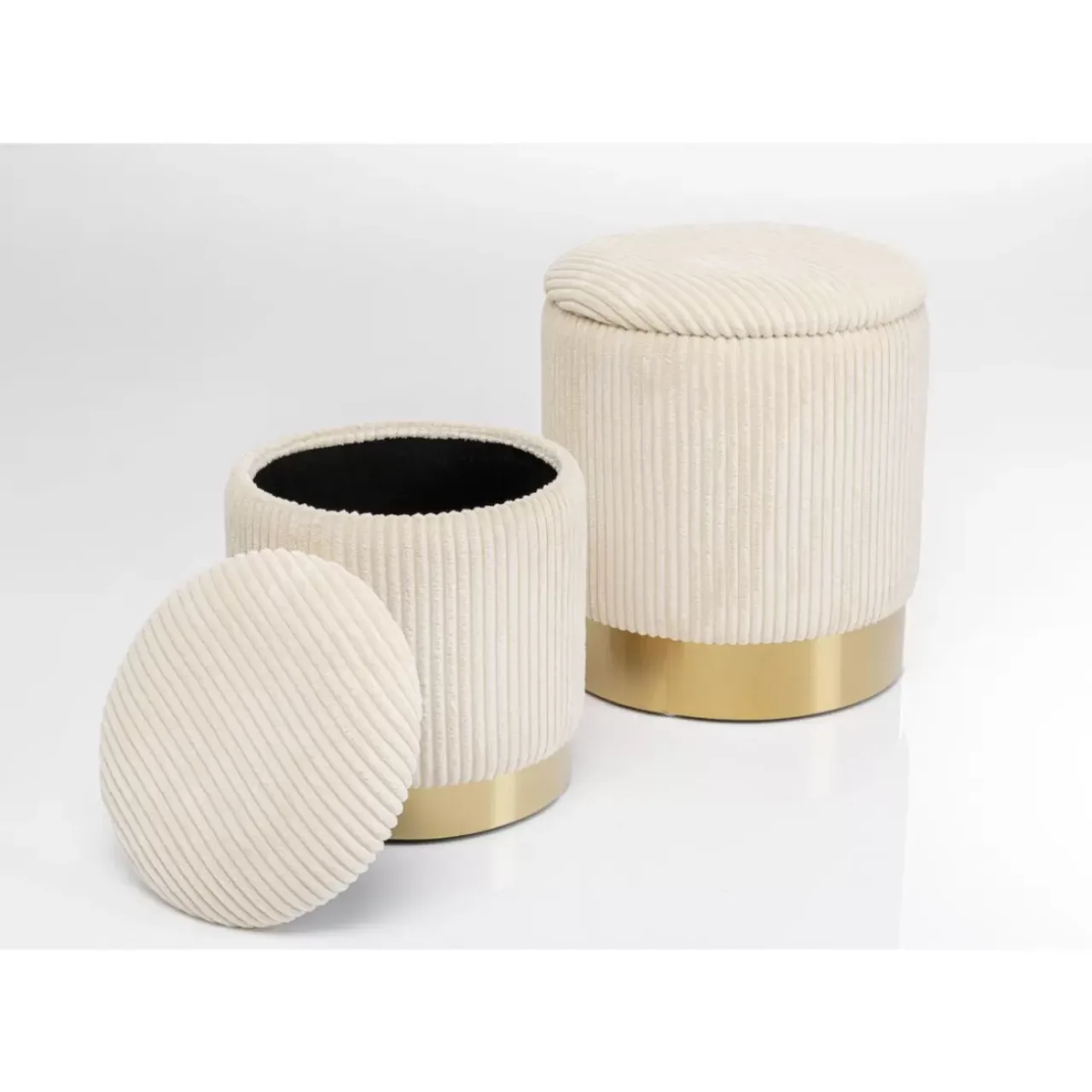 KARE Design Sitzbänke-Hocker Plush (2/Set)