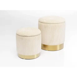 KARE Design Sitzbänke-Hocker Plush (2/Set)