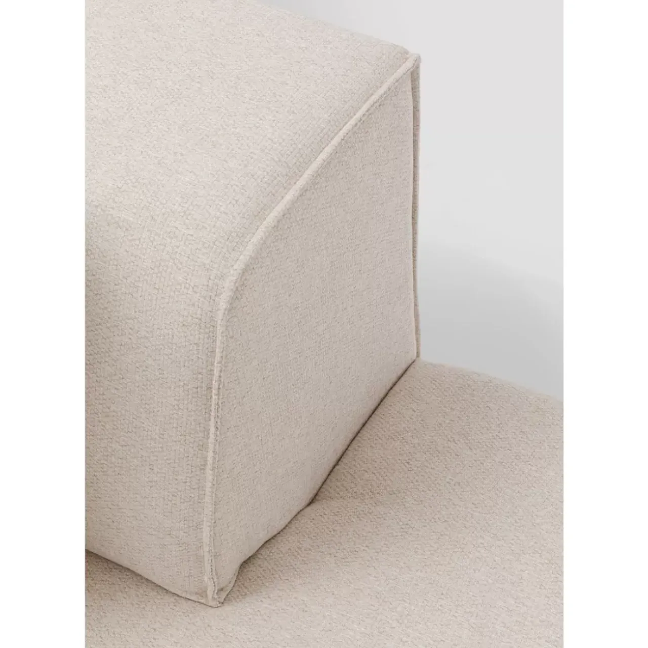 KARE Design Sofas & Couches-Infinity Ottomane Elements Creme Links 182Cm