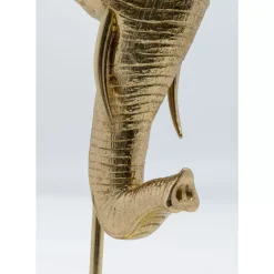 KARE Design Kerzenständer & Laternen-Kerzenständer Elephant Head Gold 49Cm