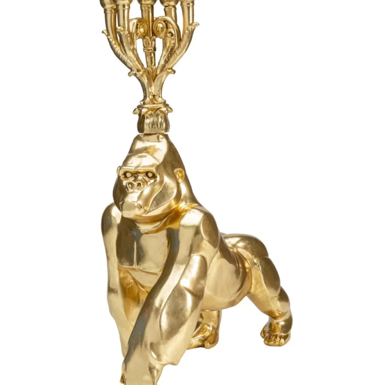 KARE Design Kerzenständer & Laternen-Kerzenständer Gorilla Gold