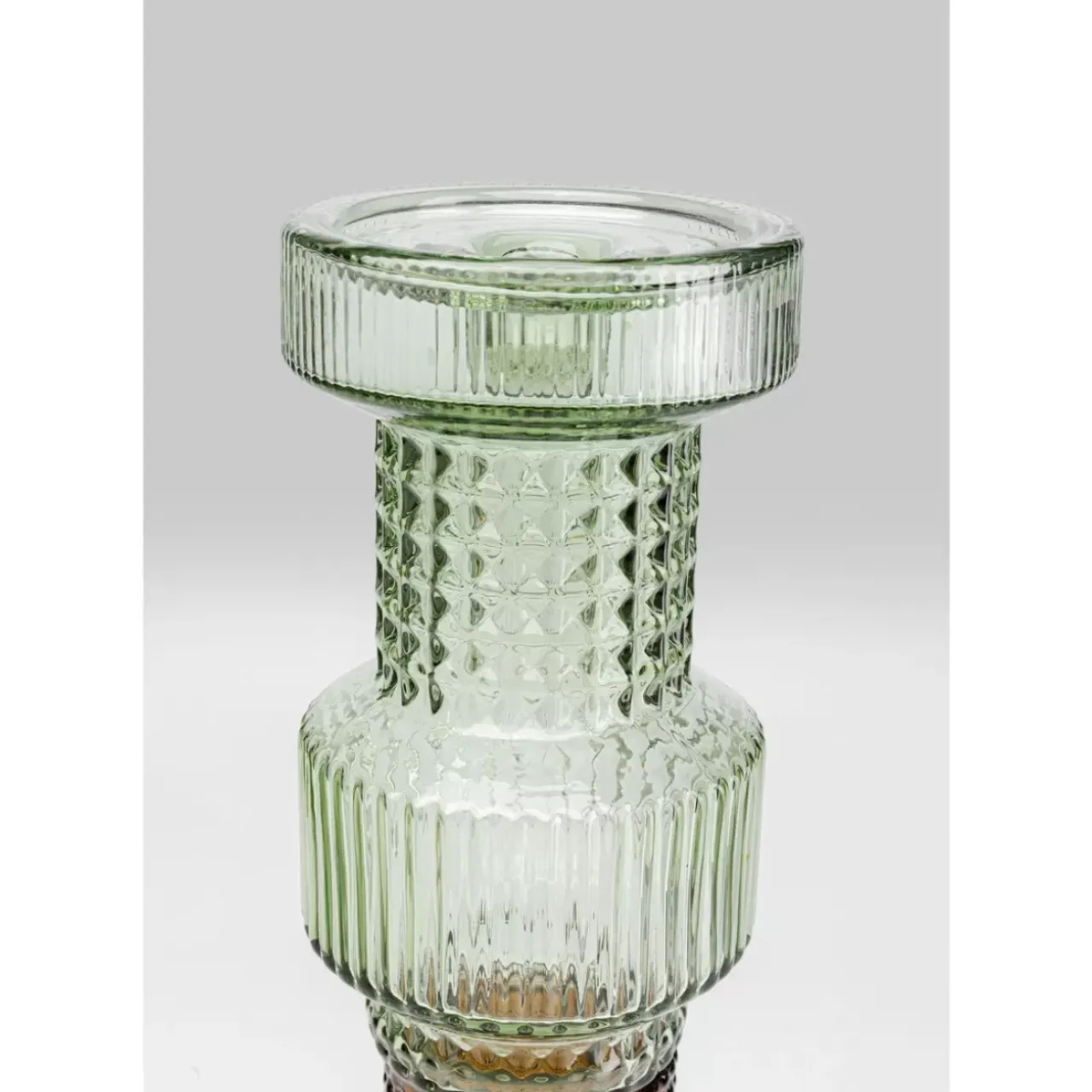KARE Design Kerzenständer & Laternen-Kerzenständer Marvelous Duo Grun Braun 49Cm