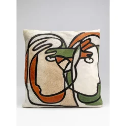 KARE Design Kissen-Kissen Thoughts Faces 40X40Cm