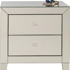 KARE Design Kommoden & Sideboards-Kommode Klein Luxury Champagne 2 Schube