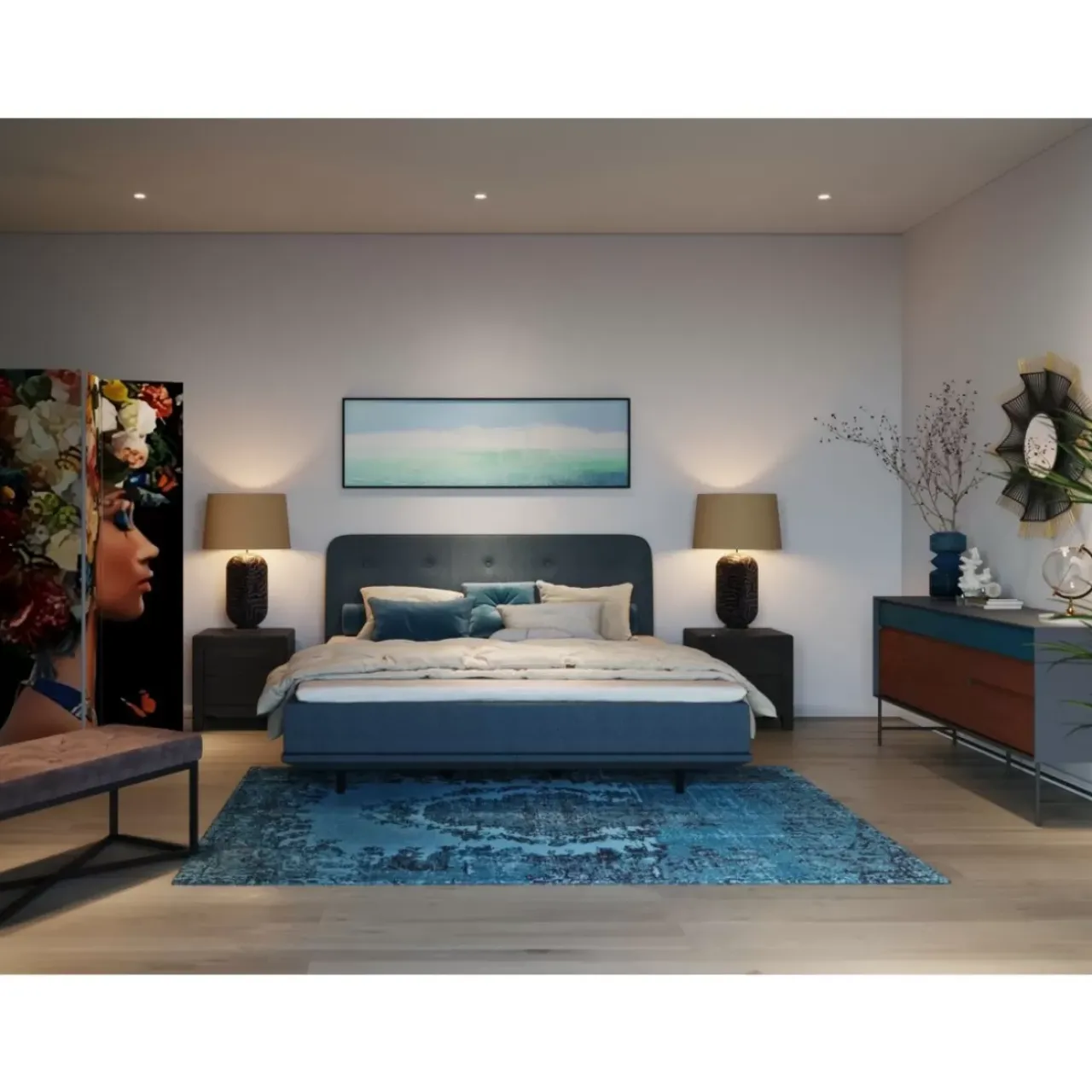 KARE Design Kommoden & Sideboards-Kommode Klein Luxury Push 2 Schube Grau