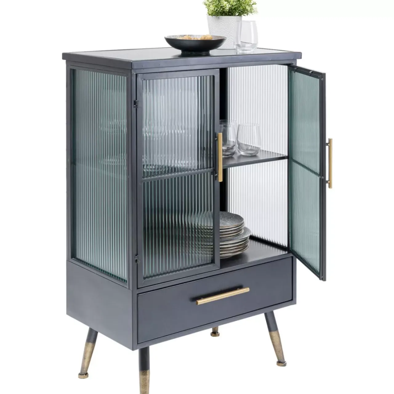 KARE Design Regale-Kommode La Gomera 2 Turen 1 Schub