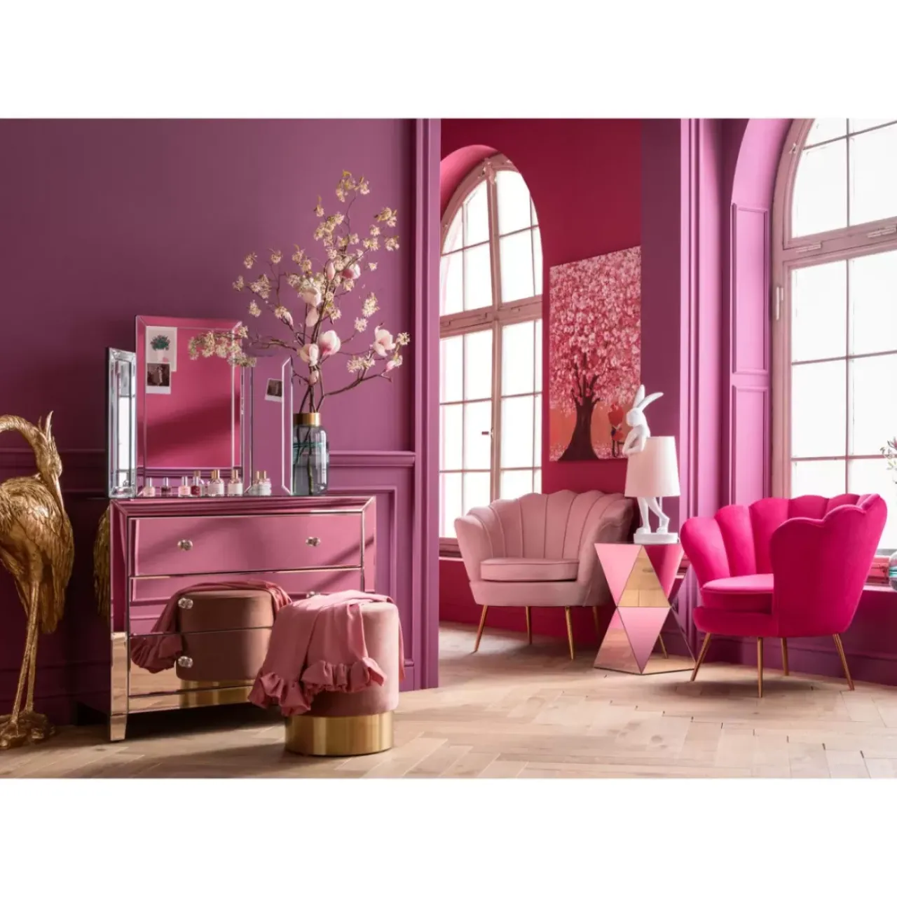 KARE Design Kommoden & Sideboards-Kommode Luxury Champagne 3 Schube