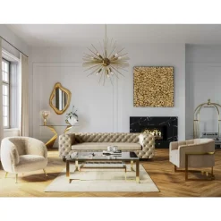 KARE Design Kommoden & Sideboards-Konsole Gloria Gold