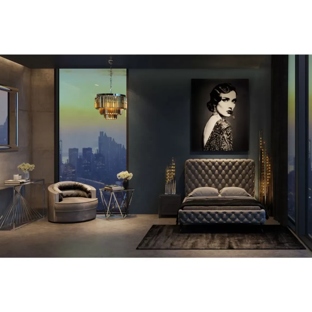 KARE Design Kommoden & Sideboards-Konsole Laser Silber Klarglas 120X40