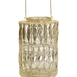 KARE Design Kerzenständer & Laternen-Laterne Hayat Brass 37Cm