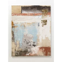 KARE Design Bilder-Leinwandbild Art Splash Blau 90X120Cm