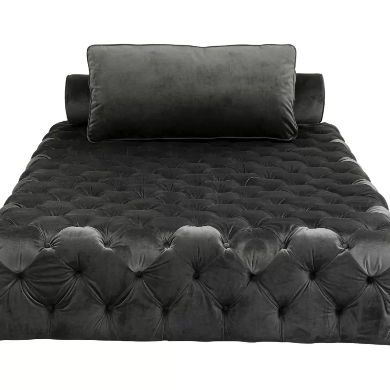 KARE Design Sofas & Couches-Liege Bottone Velvet Grau