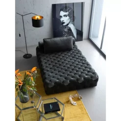 KARE Design Sofas & Couches-Liege Bottone Velvet Grau