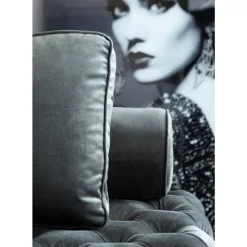 KARE Design Sofas & Couches-Liege Bottone Velvet Grau