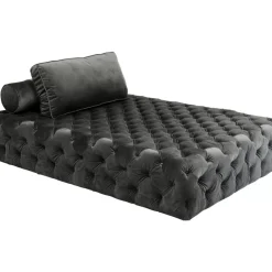 KARE Design Sofas & Couches-Liege Bottone Velvet Grau
