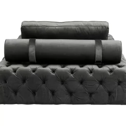 KARE Design Sofas & Couches-Liege Bottone Velvet Grau