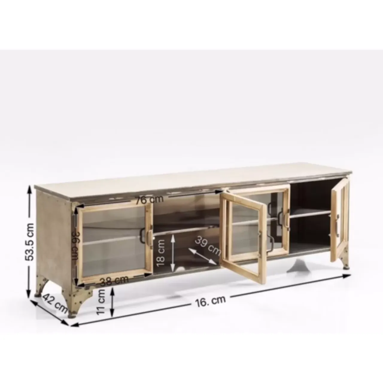 KARE Design Kommoden & Sideboards-Lowboard Kontor Metall