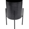 KARE Design Aufbewahrung & Ordnung-Pflanztopf Mynah Schwarz 42Cm