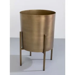 KARE Design Aufbewahrung & Ordnung-Pflanztopf Mynah Shiney Gold 50Cm