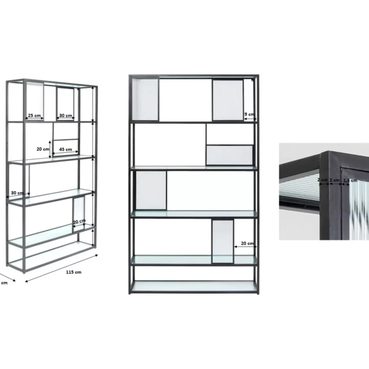 KARE Design Regale-Regal Skyler 115X185Cm