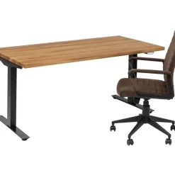 KARE Design Tische-Schreibtisch Office Jackie Eiche Schwarz 160X80