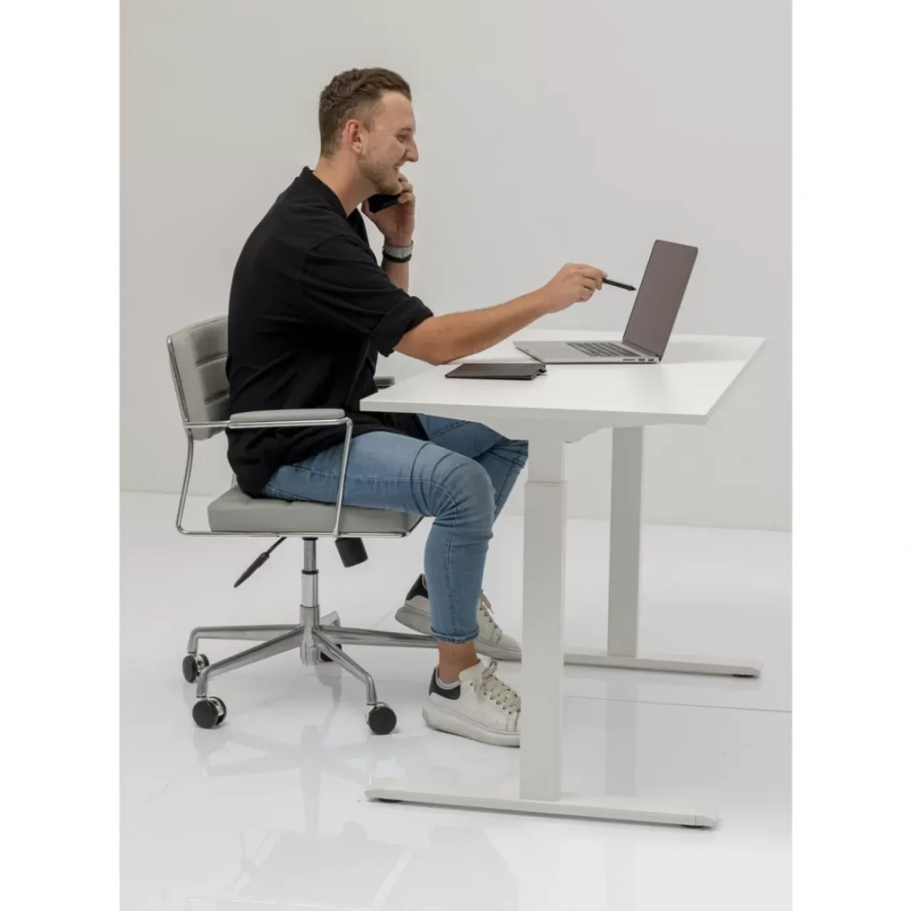 KARE Design Tische-Schreibtisch Office Smart Weis Weis 120X70