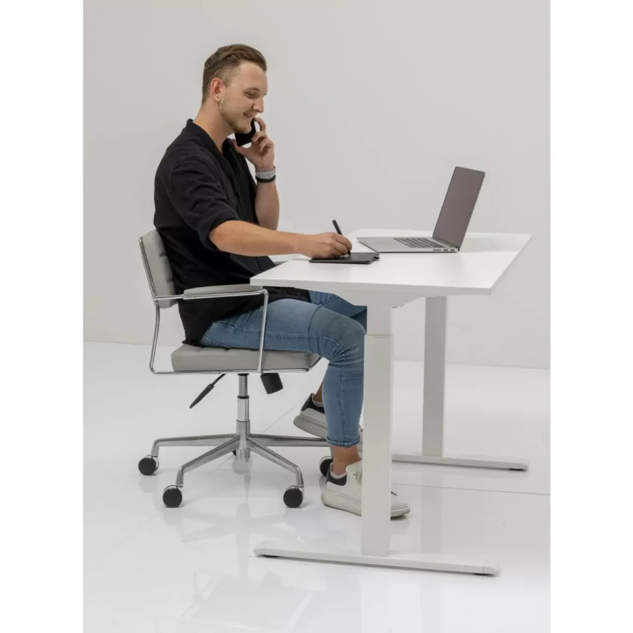 KARE Design Tische-Schreibtisch Office Smart Weis Weis 120X70
