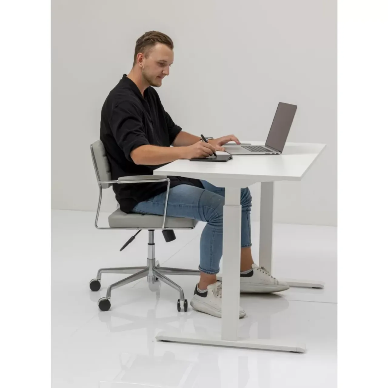KARE Design Tische-Schreibtisch Office Smart Weiss Weiss 140X60