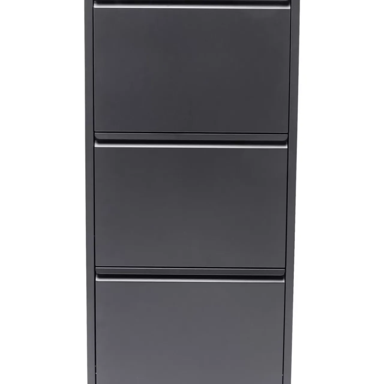 KARE Design Kleinmöbel & Sonstiges-Schuhkipper Caruso 3-Er Anthrazit