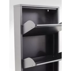 KARE Design Kleinmöbel & Sonstiges-Schuhkipper Caruso 5-Er Anthrazit (Mo)