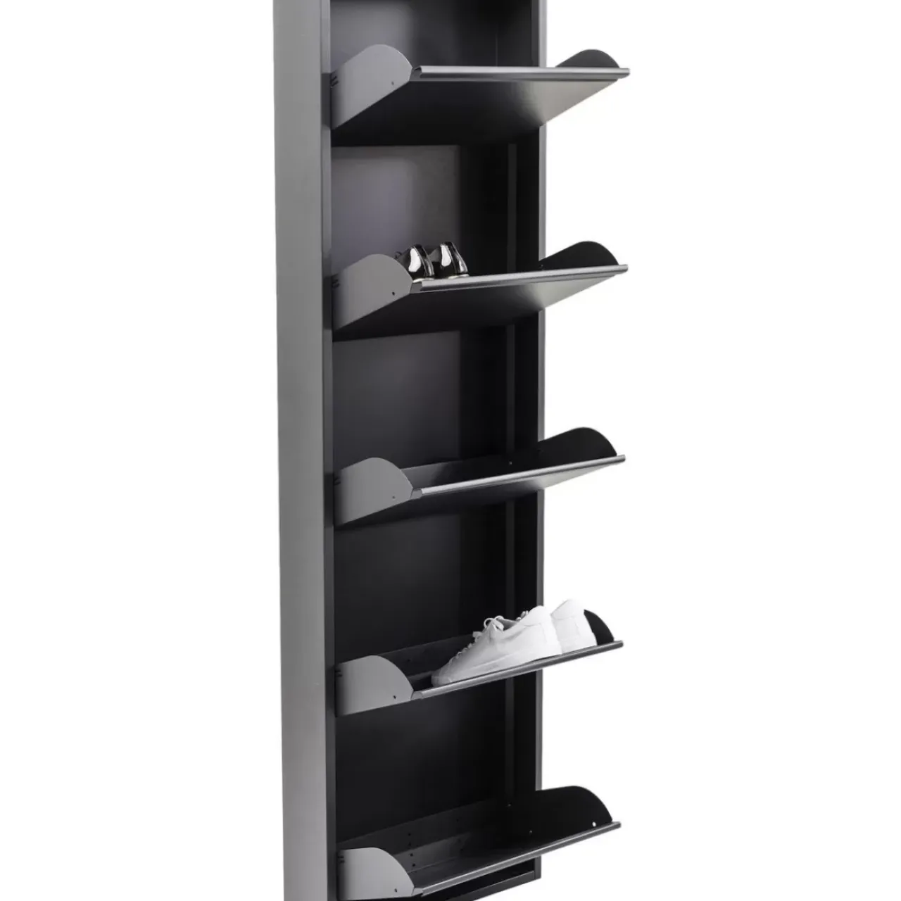 KARE Design Kleinmöbel & Sonstiges-Schuhkipper Caruso 5-Er Anthrazit