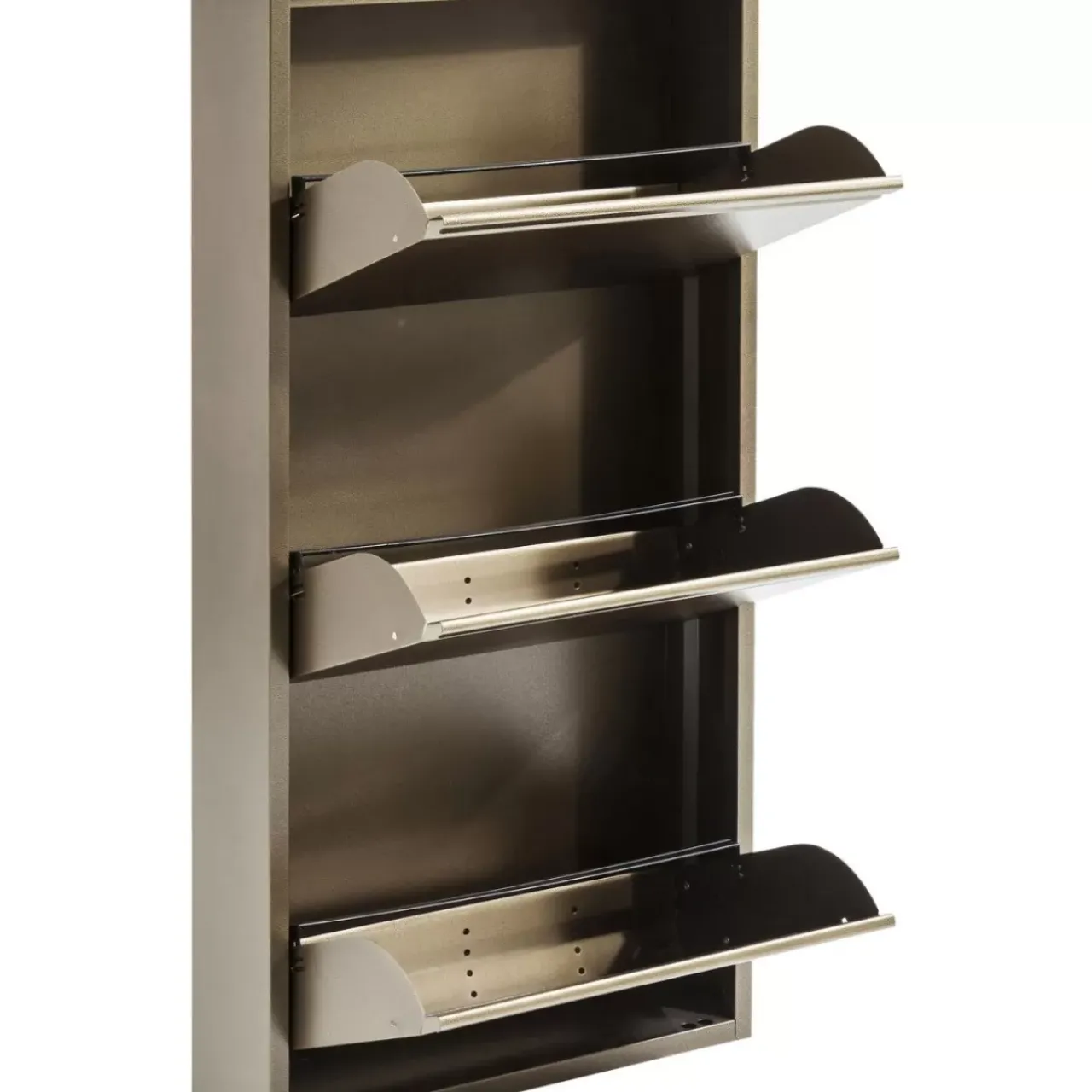 KARE Design Kleinmöbel & Sonstiges-Schuhkipper Caruso 3-Er Bronze (Mo)