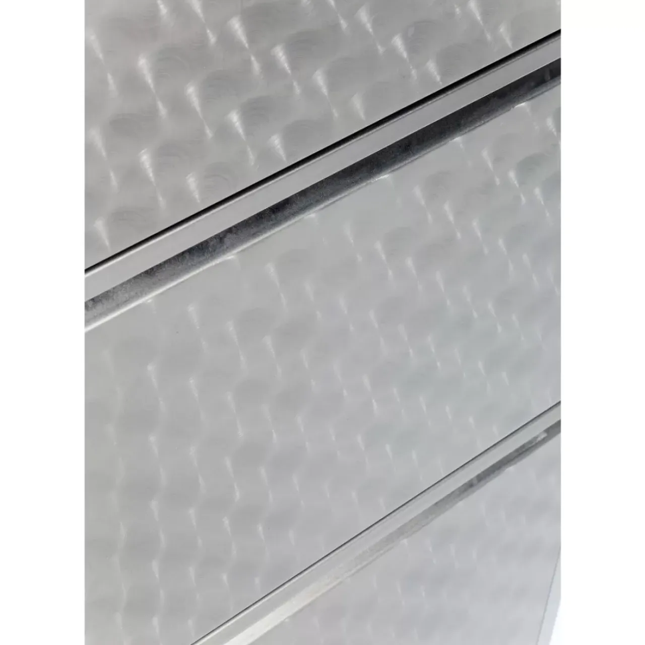 KARE Design Kleinmöbel & Sonstiges-Schuhkipper Caruso 3-Er Silber/Geflext
