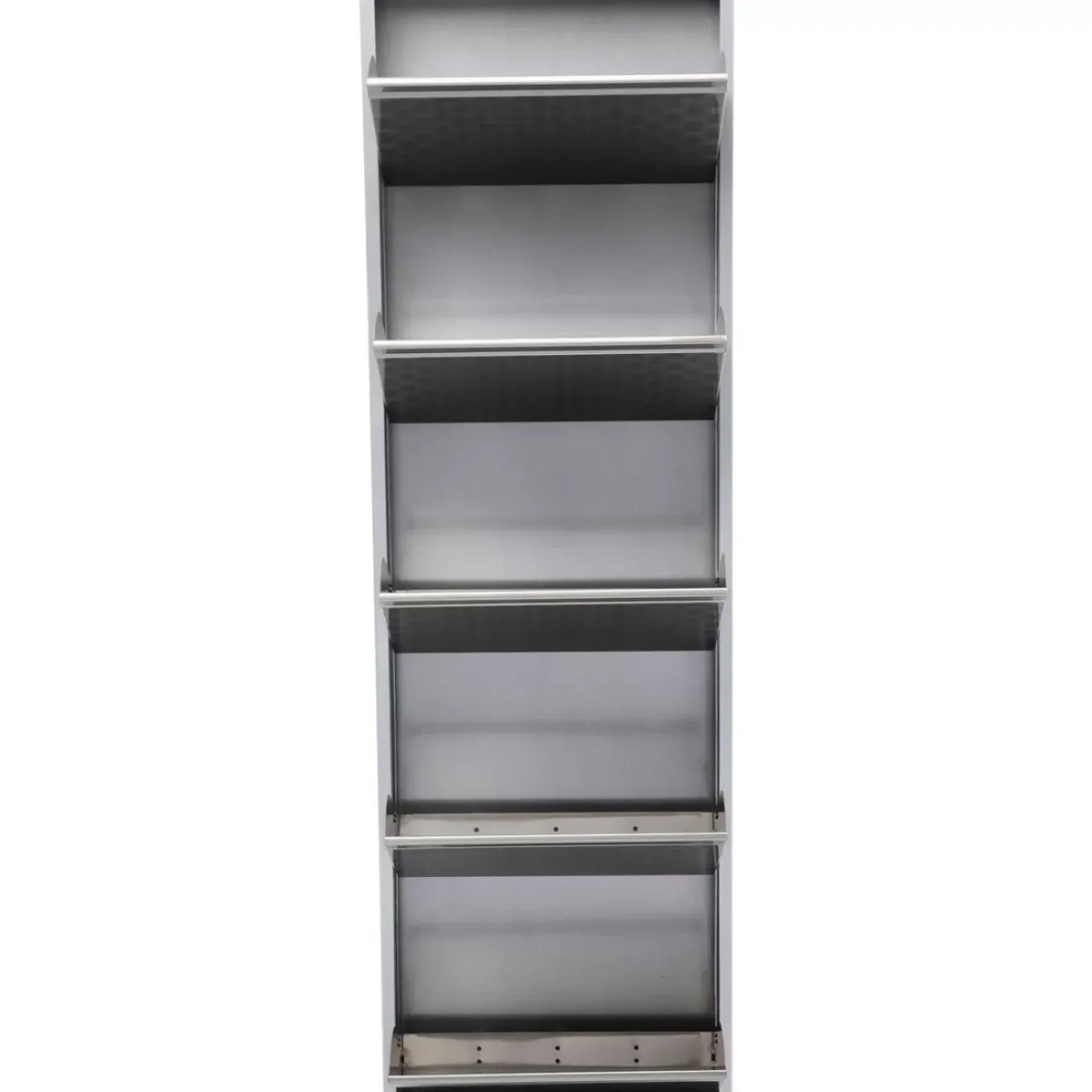 KARE Design Kleinmöbel & Sonstiges-Schuhkipper Caruso 5-Er Silber/Geflext