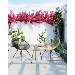 KARE Design Outdoormöbel-Sessel Acapulco Schwarz
