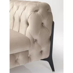 KARE Design Sessel-Sessel Bellissima Velvet Beige 120Cm