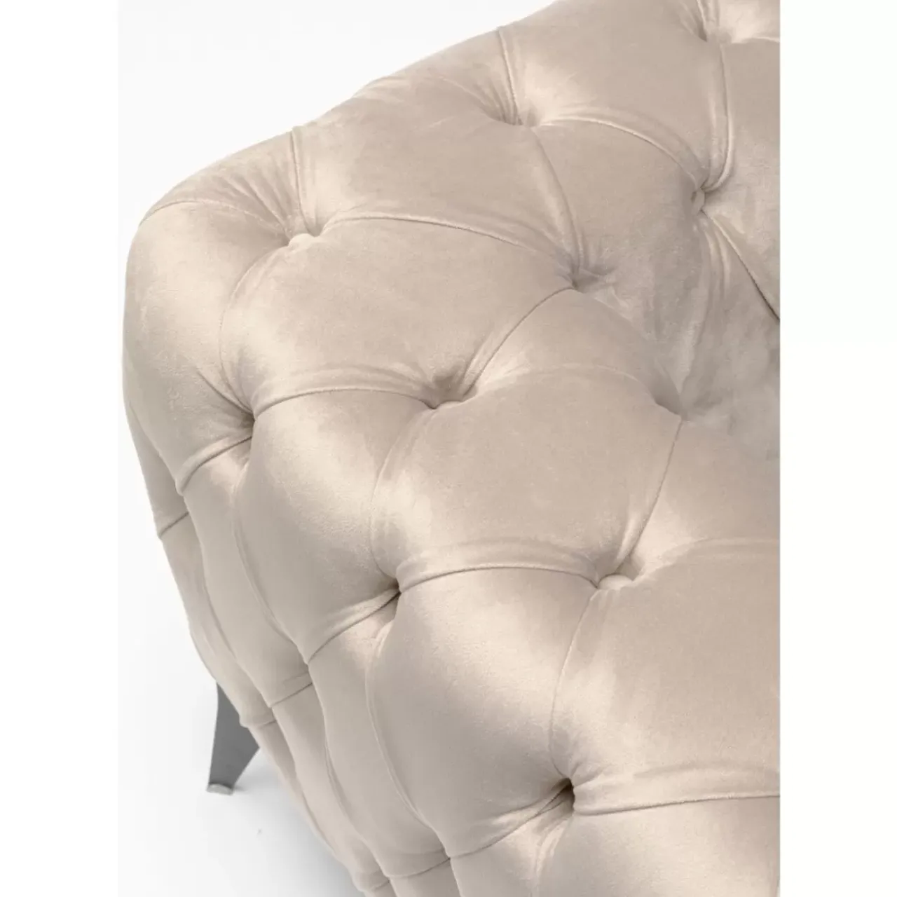 KARE Design Sessel-Sessel Bellissima Velvet Beige 120Cm