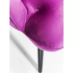 KARE Design Sessel-Sessel Black Vicky Velvet Purple