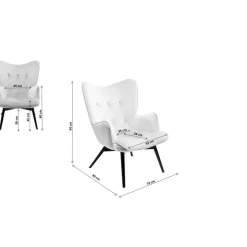KARE Design Sessel-Sessel Black Vicky Velvet Purple