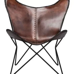 KARE Design Sessel-Sessel Butterfly Brown Econo