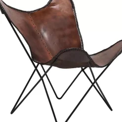 KARE Design Sessel-Sessel Butterfly Brown Econo