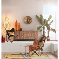 KARE Design Sessel-Sessel California Leder Braun